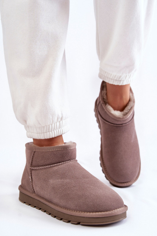 Zamšādas  sniega apavi Pelēkas krāsas... Zamšādas  sniega apavi Pelēkas krāsas...