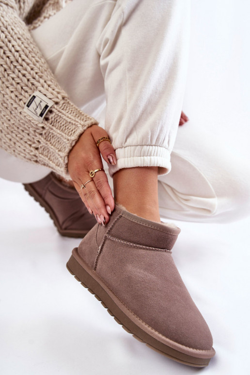 Zamšādas  sniega apavi Pelēkas krāsas... Zamšādas  sniega apavi Pelēkas krāsas...