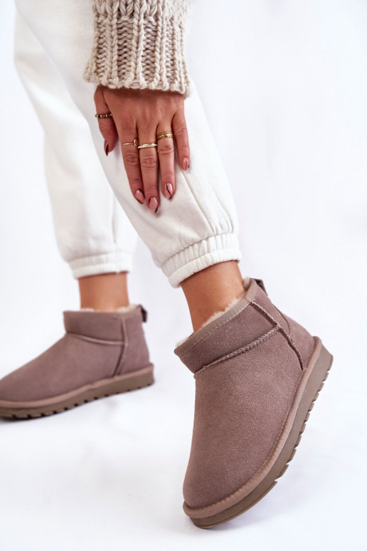 Zamšādas  sniega apavi Pelēkas krāsas... Zamšādas  sniega apavi Pelēkas krāsas...