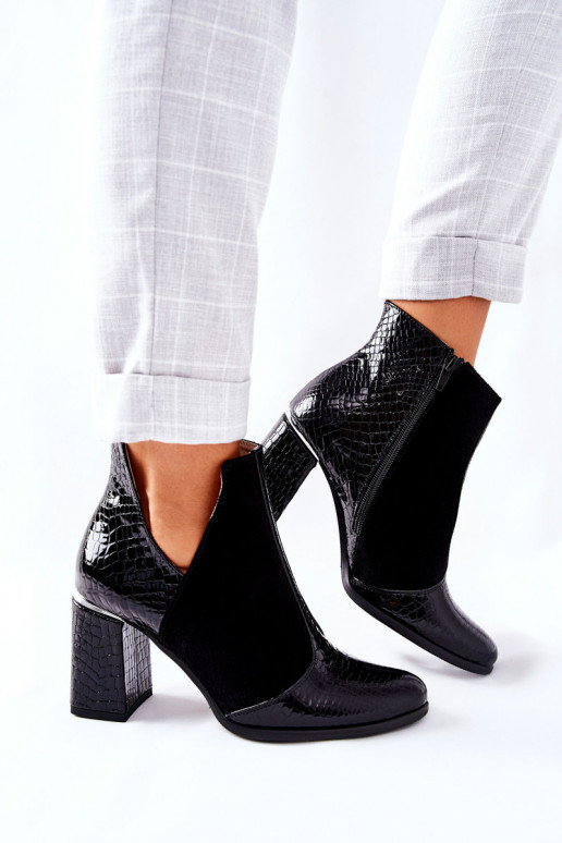 Sieviešu puszābaki no dabīgas ādas ar... Sieviešu puszābaki no dabīgas ādas ar...