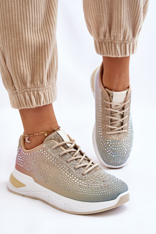 Sneakers modeļa apavi ar mirdzošiem...