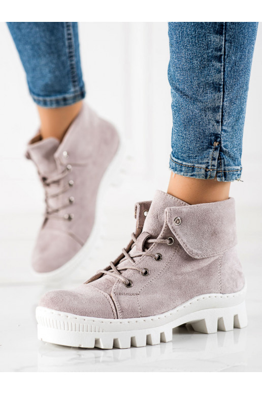 violetās krāsas Sieviešu zābaki S.Barski violetās krāsas Sieviešu zābaki S.Barski