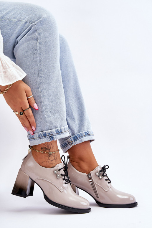 Stilīgasrnas apavi ar papēdi Pelēkas... Stilīgasrnas apavi ar papēdi Pelēkas...