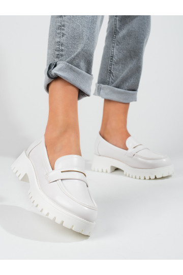 Baltas krāsas  loafersy ar...