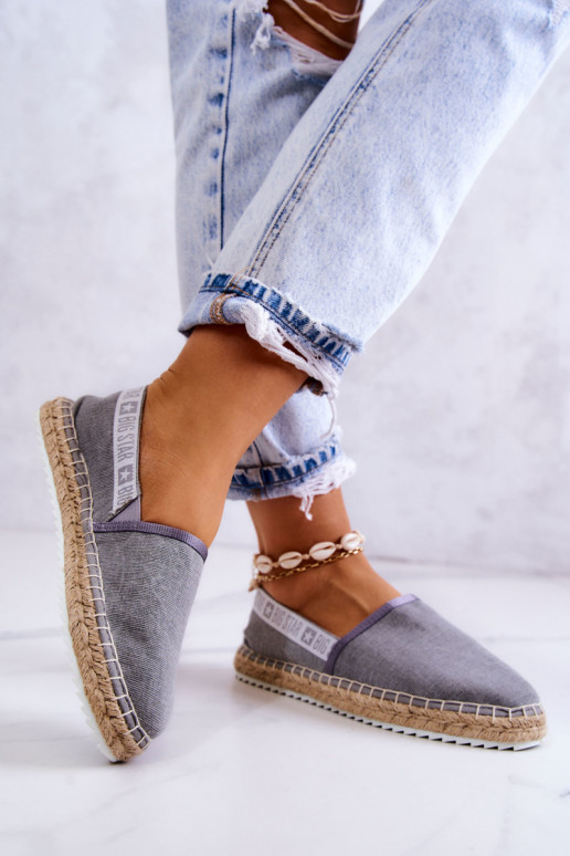Riidest espadrillid  Big Star JJ274876 Halli värvi