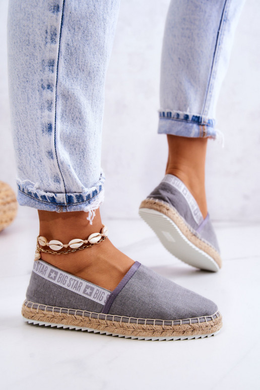 Riidest espadrillid  Big Star JJ274876 Halli värvi