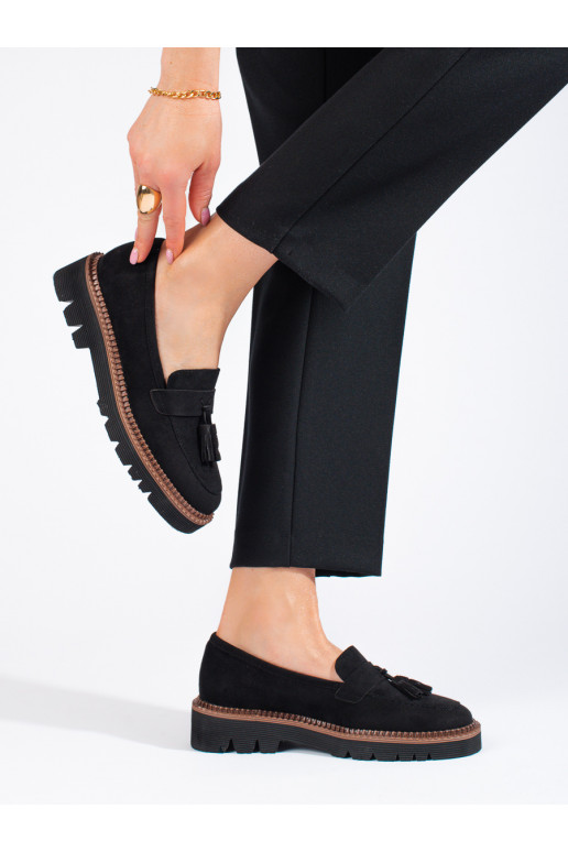 Zamšādas mokasīni Vinceza Melnas krāsas Zamšādas mokasīni Vinceza Melnas krāsas