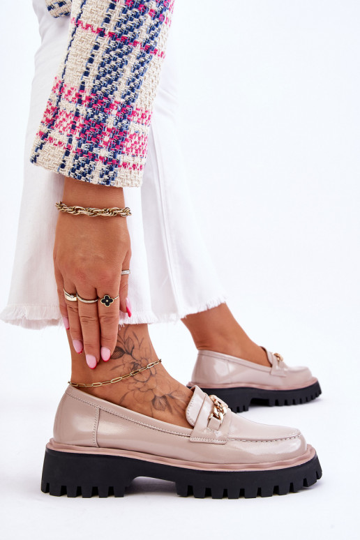 Laque Mokasīni ar platformu smilšu... Laque Mokasīni ar platformu smilšu...