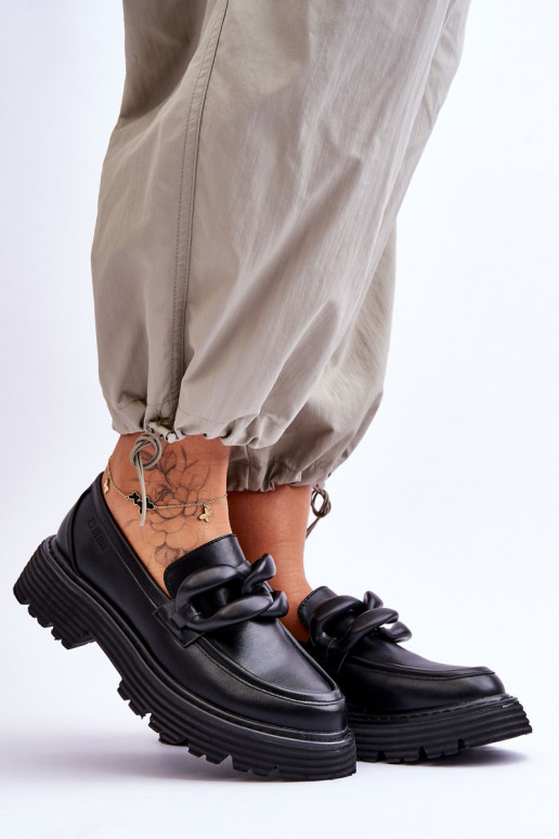 Mokasīni apavi Big Star melnas krāsas Mokasīni apavi Big Star melnas krāsas