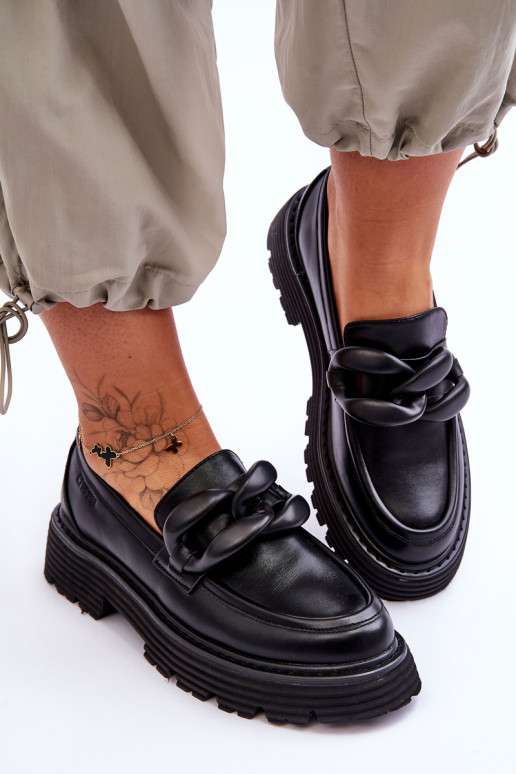 Mokasīni apavi Big Star melnas krāsas Mokasīni apavi Big Star melnas krāsas