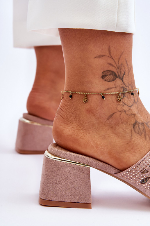 Čības ar papēdi ar tīkliņu S.Barski...