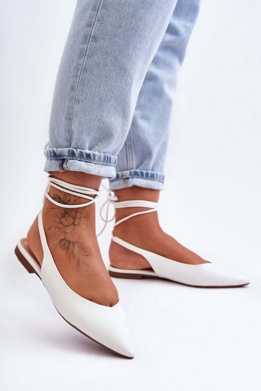 balerīnas ar bantītēm baltas krāsas...