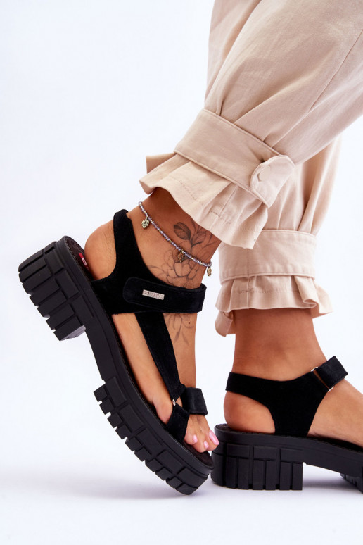 Zamšādas basenes Big Star melnas krāsas Zamšādas basenes Big Star melnas krāsas