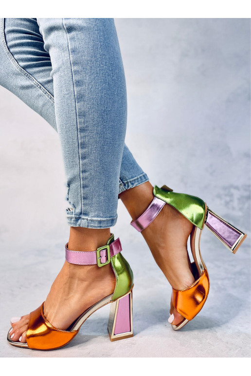 sandales ar papēdi MARSHMELLO ORANGE