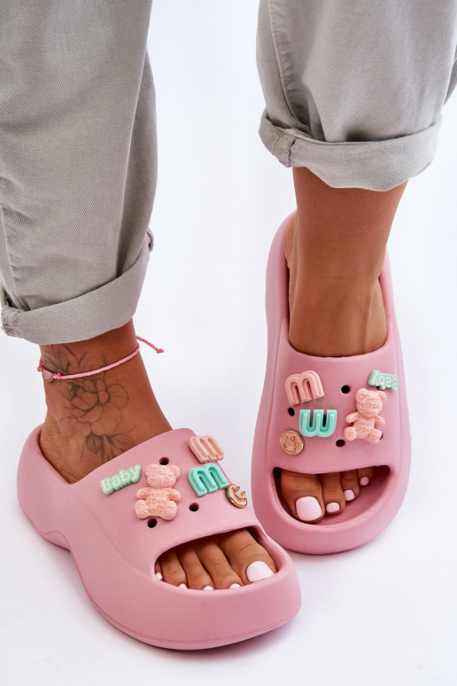 Miękkie Vieglas čības  Rozā krāsas Lorie Miękkie Vieglas čības  Rozā krāsas Lorie