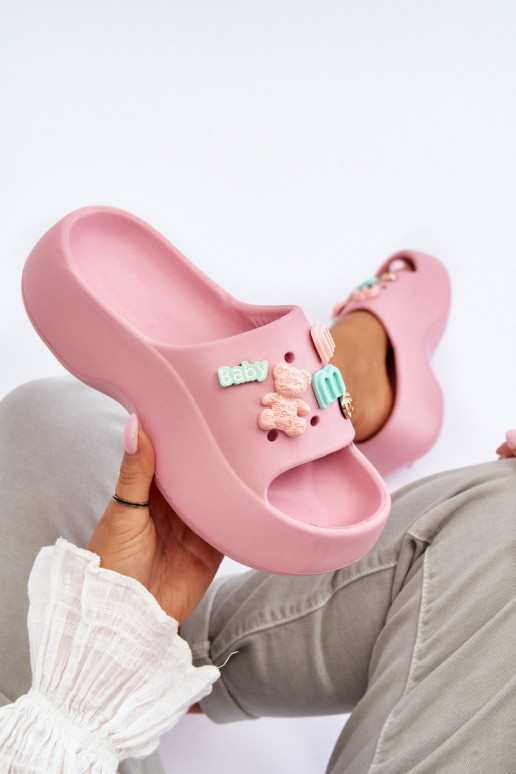 Miękkie Vieglas čības  Rozā krāsas Lorie Miękkie Vieglas čības  Rozā krāsas Lorie