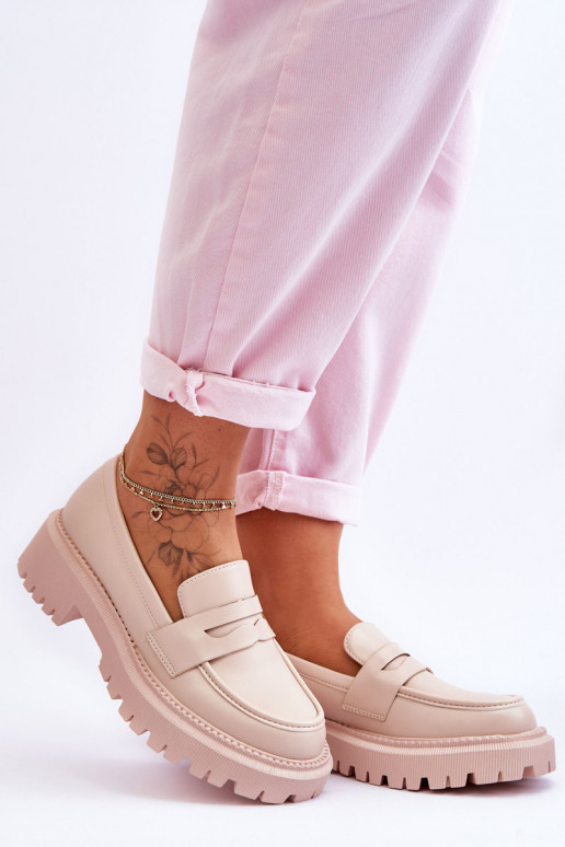 Mokasīni ar platformu smilšu krāsas... Mokasīni ar platformu smilšu krāsas...