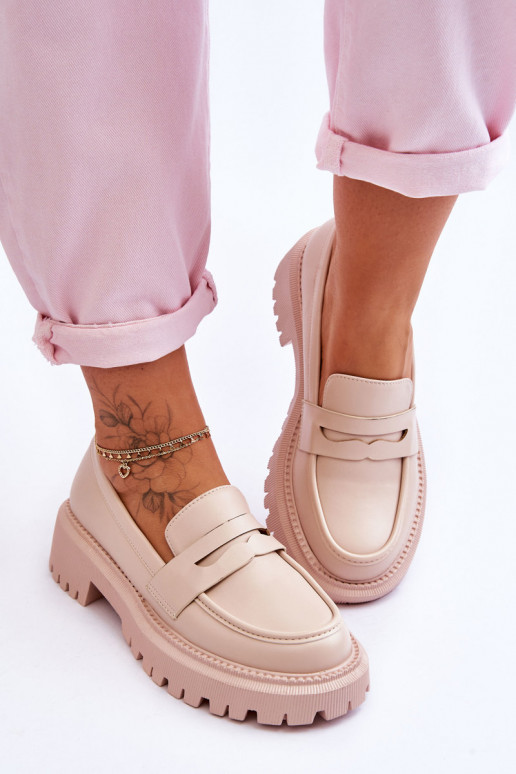 Mokasīni ar platformu smilšu krāsas... Mokasīni ar platformu smilšu krāsas...
