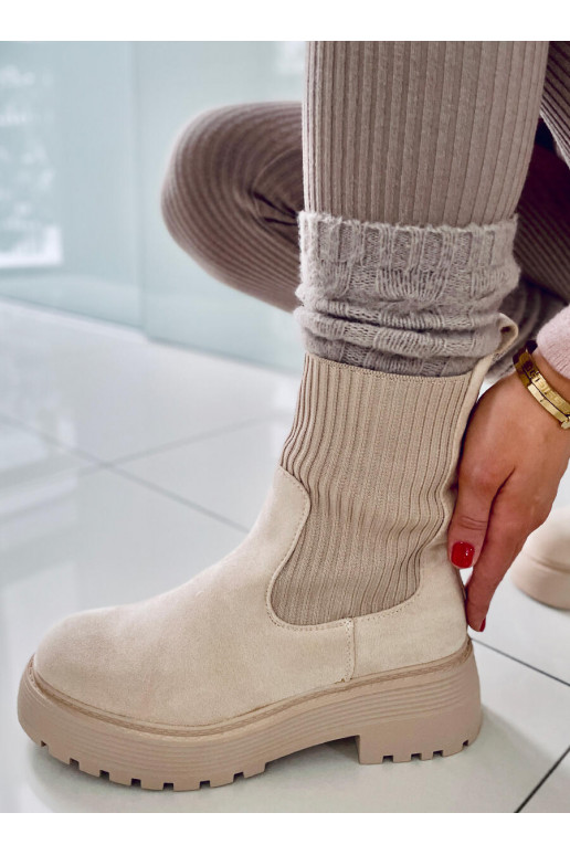 Elastīgie zābaki WINTERS BEIGE