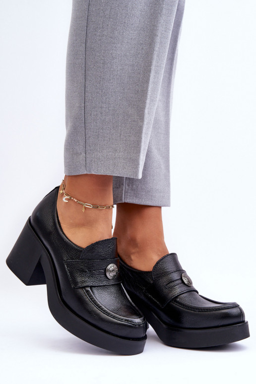 apavi   ar papēdi melnas krāsas Lemar...