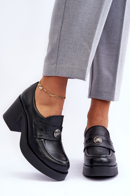 apavi   ar papēdi melnas krāsas Lemar...