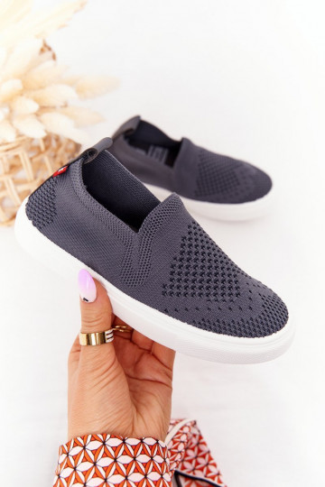 Bērnu apavi sporta apavi Slip-On Big Star pelēkas krāsas