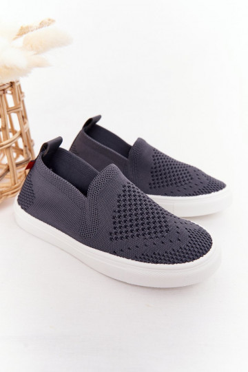 Bērnu apavi sporta apavi Slip-On Big Star pelēkas krāsas 2