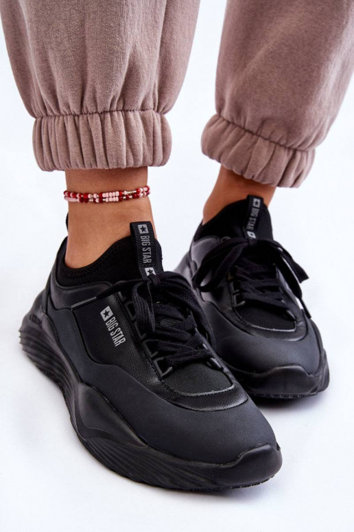Sneakers modeļa apavi Memory Foam System Big Star melnas krāsas