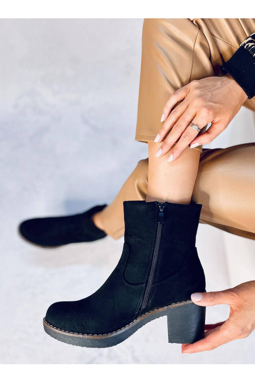 Kurpes ar gumijas papēdi LINZI BLACK Kurpes ar gumijas papēdi LINZI BLACK