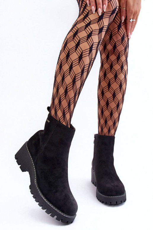 Sieviešu puszābaki zamšādas ar... Sieviešu puszābaki zamšādas ar...