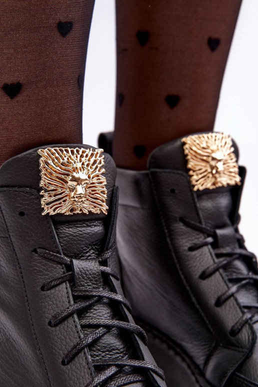 Šņorējami puszābaki   ar ornamentiem...