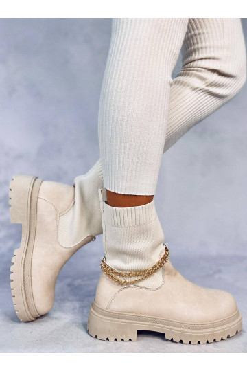 Zābaki ar elastīgu augšdaļu JESSE BEIGE