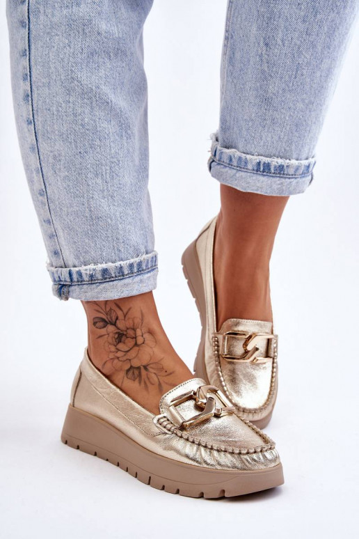 Mokasīni ar platformu ar ornamentiem...