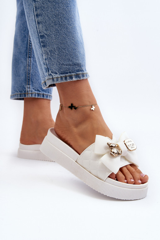 Čības ar bantītēm i m baltas krāsas...