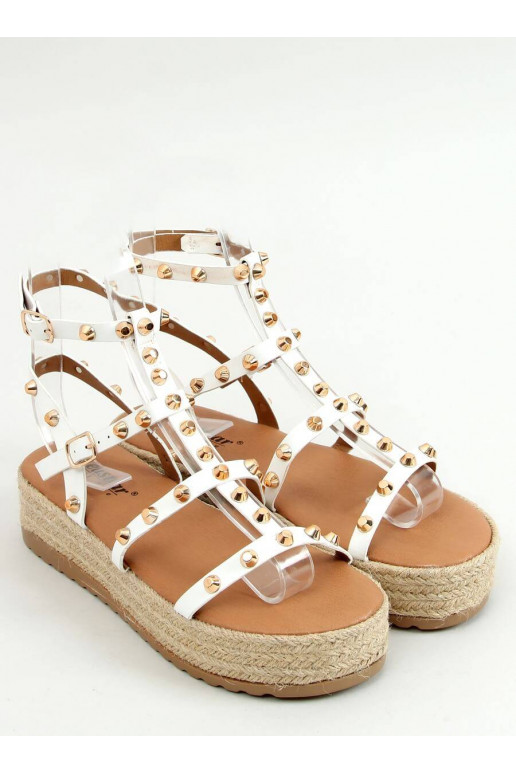 Sandales espadrilas ar kniedēm ALIZE WHITE