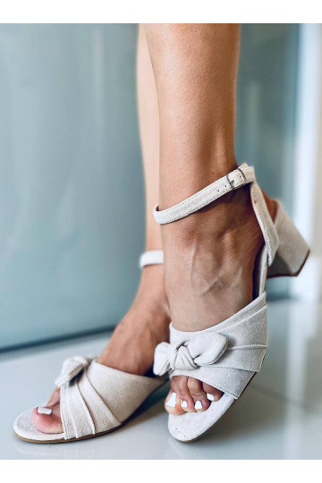 Stilīgas augstpapēžu sandales GISELLE BEIGE