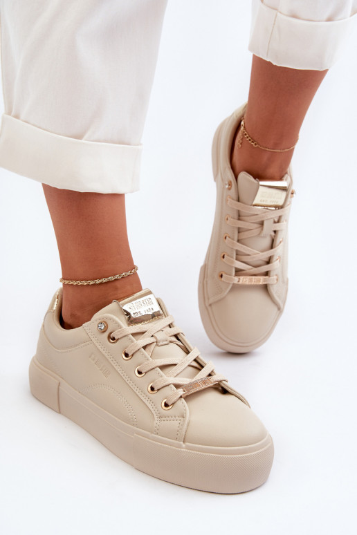 Sneakers modeļa apavi Big Star smilšu krāsas