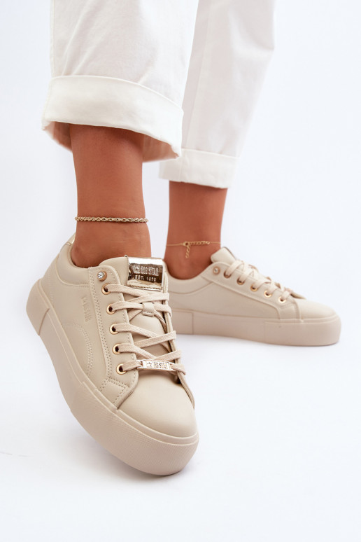 Sneakers modeļa apavi Big Star smilšu krāsas