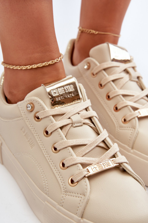 Sneakers modeļa apavi Big Star smilšu krāsas