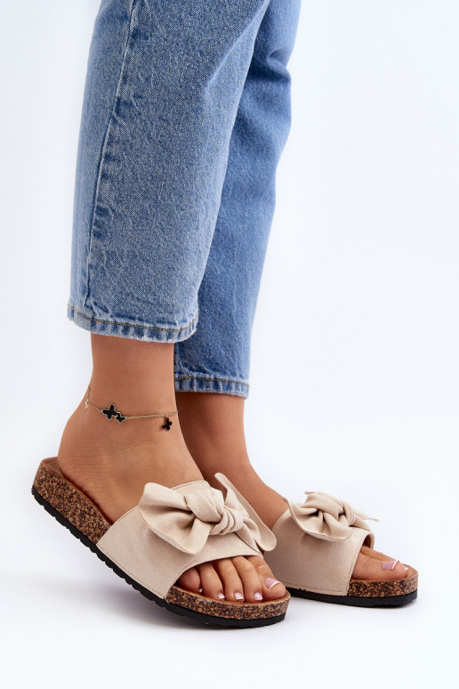 Sieviešu flip-Flops ar banti bēšs...