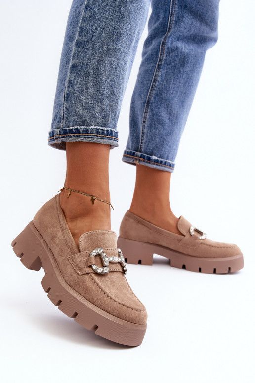 Mokasīni ar ornamentiem smilšu krāsas... Mokasīni ar ornamentiem smilšu krāsas...