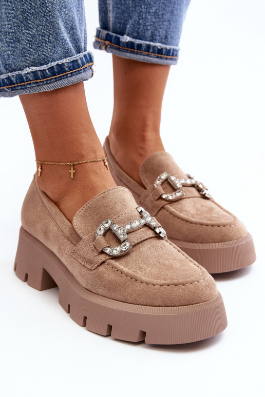 Mokasīni ar ornamentiem smilšu krāsas... Mokasīni ar ornamentiem smilšu krāsas...