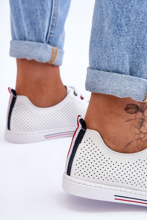 Brīvā laika apavi baltas krāsas S.Barski