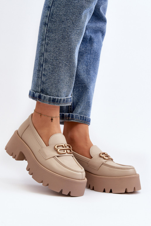 Zazoo Mokasīni  smilšu krāsas Zazoo Mokasīni  smilšu krāsas