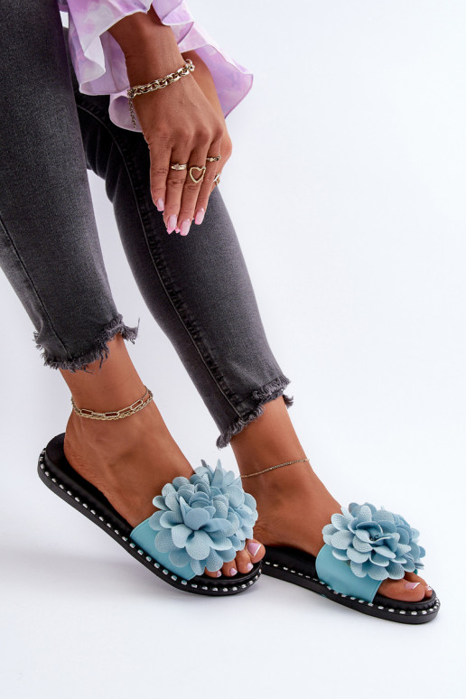 Sieviešu čības Ozdobione ami Zilas... Sieviešu čības Ozdobione ami Zilas...