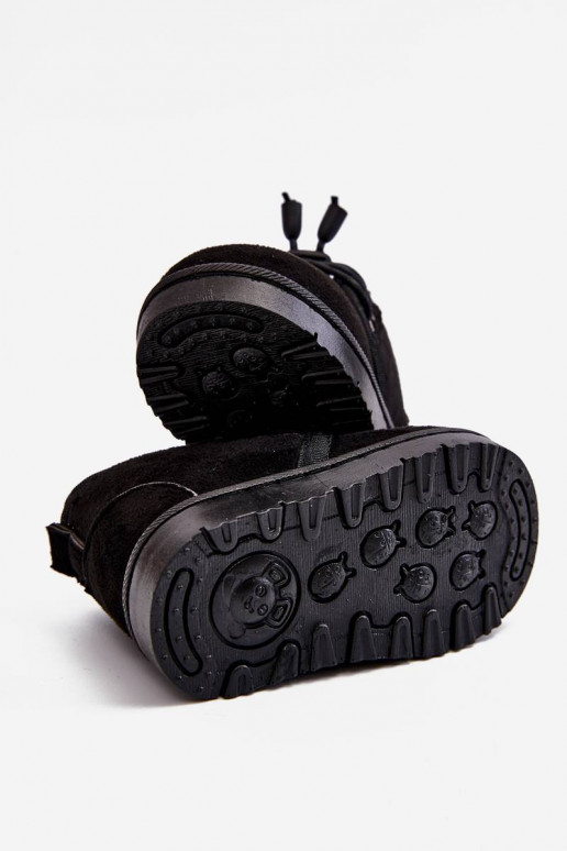 Bērnu apavi šņorējami sniega apavi ar... Bērnu apavi šņorējami sniega apavi ar...