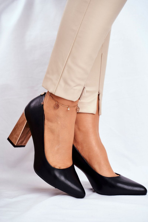 Kurpes uz plata papēža KERRIGAN BLACK