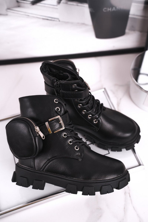 Silti bērnu apavi melnā krāsā