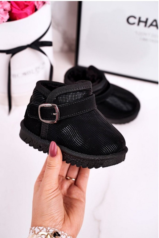 Bērnu sniega zābaki melnā krāsā