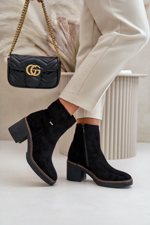 Sieviešu puszābaki Eko zamšādaoIne melnas krāsas Arkesia